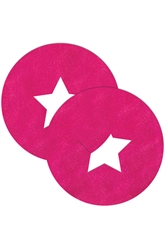 Розовые круглые пестис со звёздочками